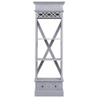 Highboard 60x30x175 cm Solid Mahogany Wood