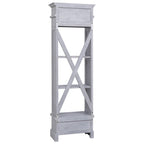 Highboard 60x30x175 cm Solid Mahogany Wood