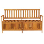 Storage Bench 148 cm Solid Wood Acacia