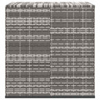 Garden Cushion Box PE Rattan 100x97.5x104 cm Grey