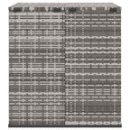 Garden Cushion Box PE Rattan 100x97.5x104 cm Grey