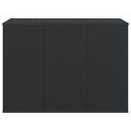 Garden Cushion Box PE Rattan 145x100x103 cm Black