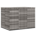 Garden Cushion Box PE Rattan 145x100x103 cm Grey