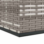 Garden Cushion Box PE Rattan 145x100x103 cm Grey