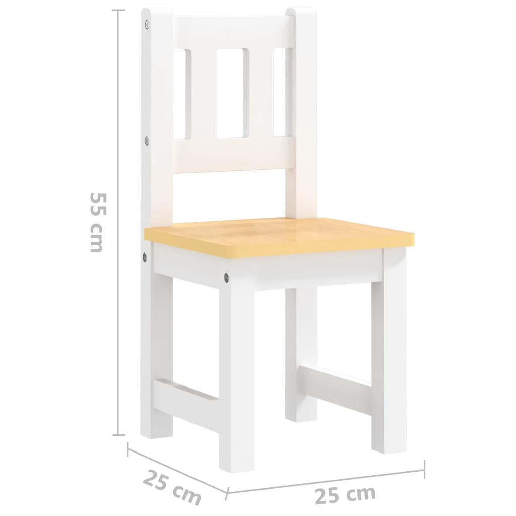 3 Piece Children Table And Chair Set Mdf