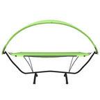 Outdoor Lounge Bed with Canopy Green Steel and Oxford Fabric