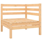 11 Piece Garden Lounge Set Solid Wood Pine