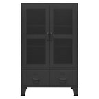 Industrial Storage Chest Black Metal