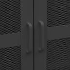 Industrial Storage Chest Black Metal