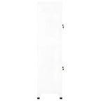 Locker Cabinet White 38x45x180 cm Steel
