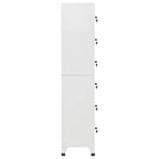 Locker Cabinet Light Grey 38x40x180 cm Steel
