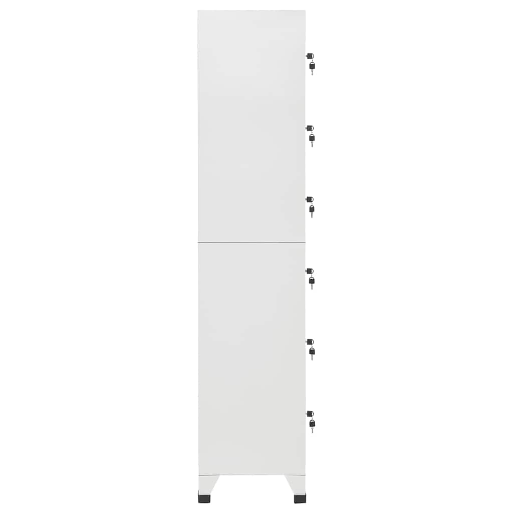 Locker Cabinet Light Grey 38x40x180 cm Steel