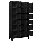 Locker Cabinet Black 90x40x180 cm Steel