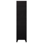 Locker Cabinet Black 90x40x180 cm Steel