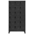 Locker Cabinet Anthracite 90x40x180 cm Steel
