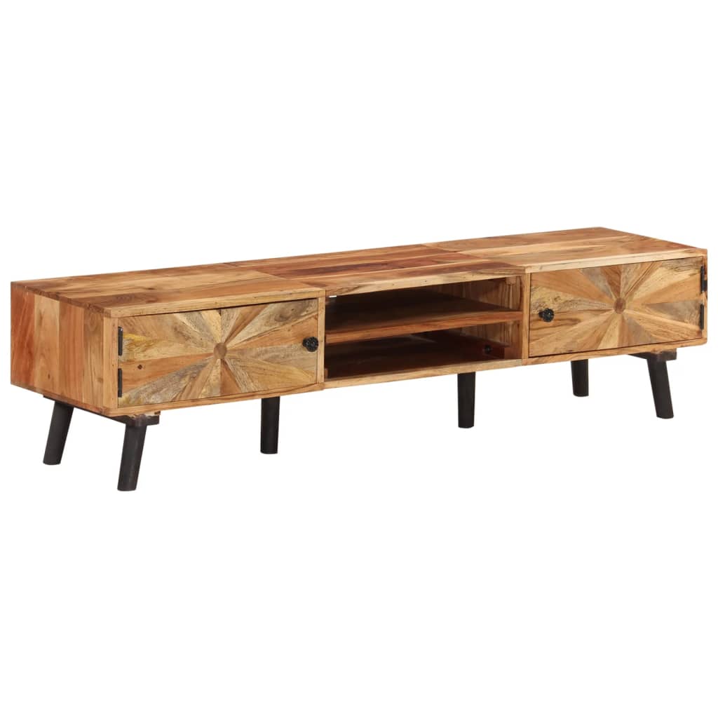 TV Cabinet 145x35x35 cm Solid Acacia Wood
