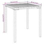 Sun Loungers 2 pcs with Table Poly Rattan Brown