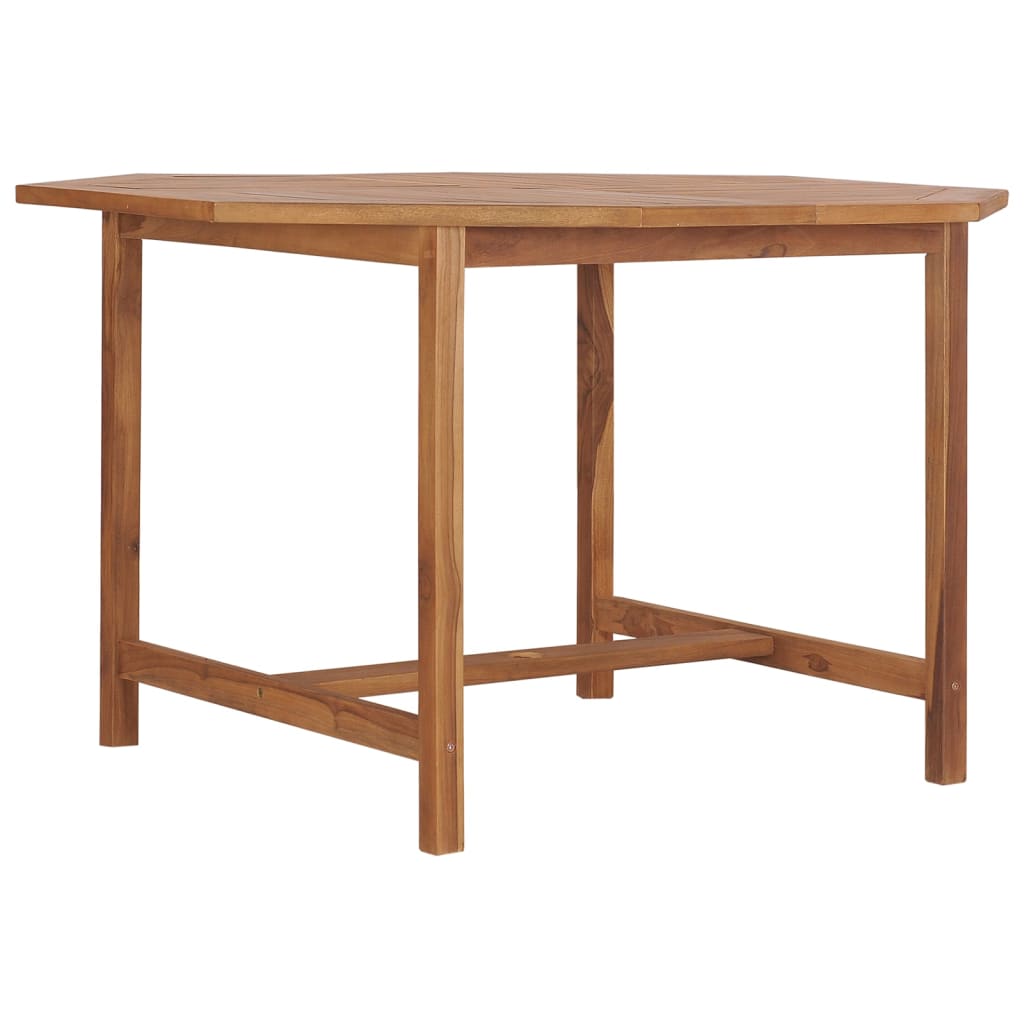 Garden Dining Table 110x110x75 cm Solid Wood Teak
