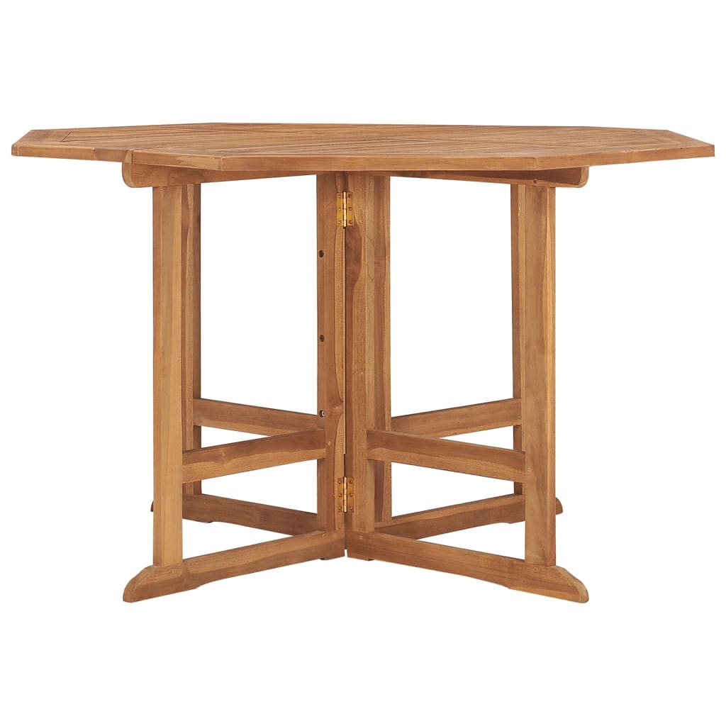 Folding Garden Dining Table 110x110x75 cm Solid Wood Teak