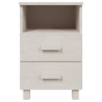 Bedside Cabinets HAMAR 2 pcs White 40x35x62 cm Solid Wood