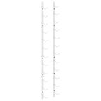 Wall Mounted Wine Rack for 12 Bottles White Iron