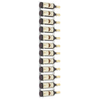 Wall Mounted Wine Rack for 12 Bottles White Iron