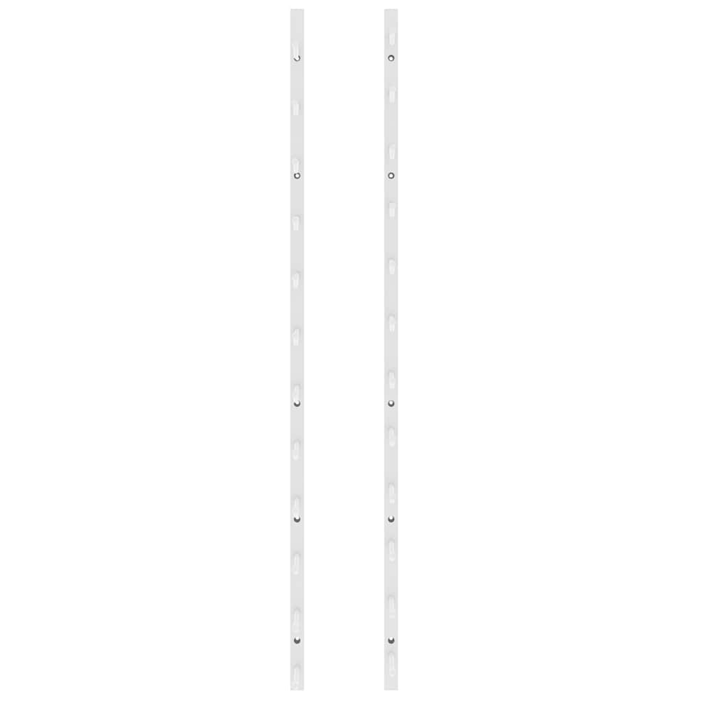 Wall Mounted Wine Rack for 12 Bottles White Iron