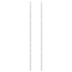 Wall Mounted Wine Rack for 24 Bottles White Iron