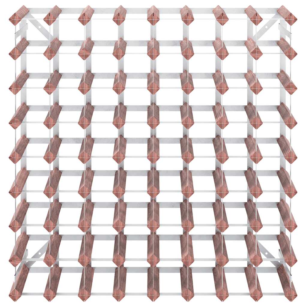 Wine Rack for 72 Bottles Brown Solid Wood Pine