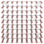 Wine Rack for 72 Bottles Brown Solid Wood Pine