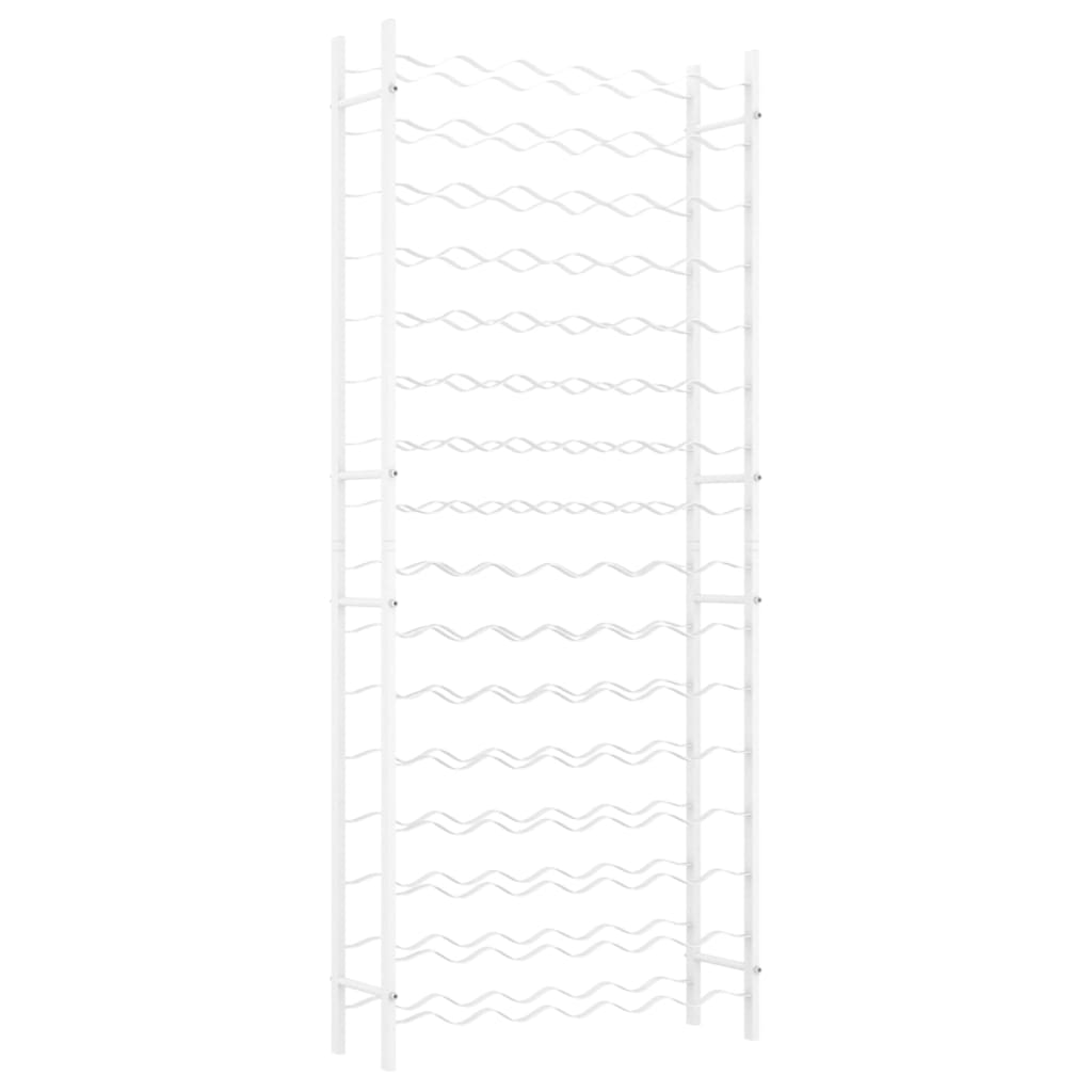 Wine Rack for 96 Bottles White Metal