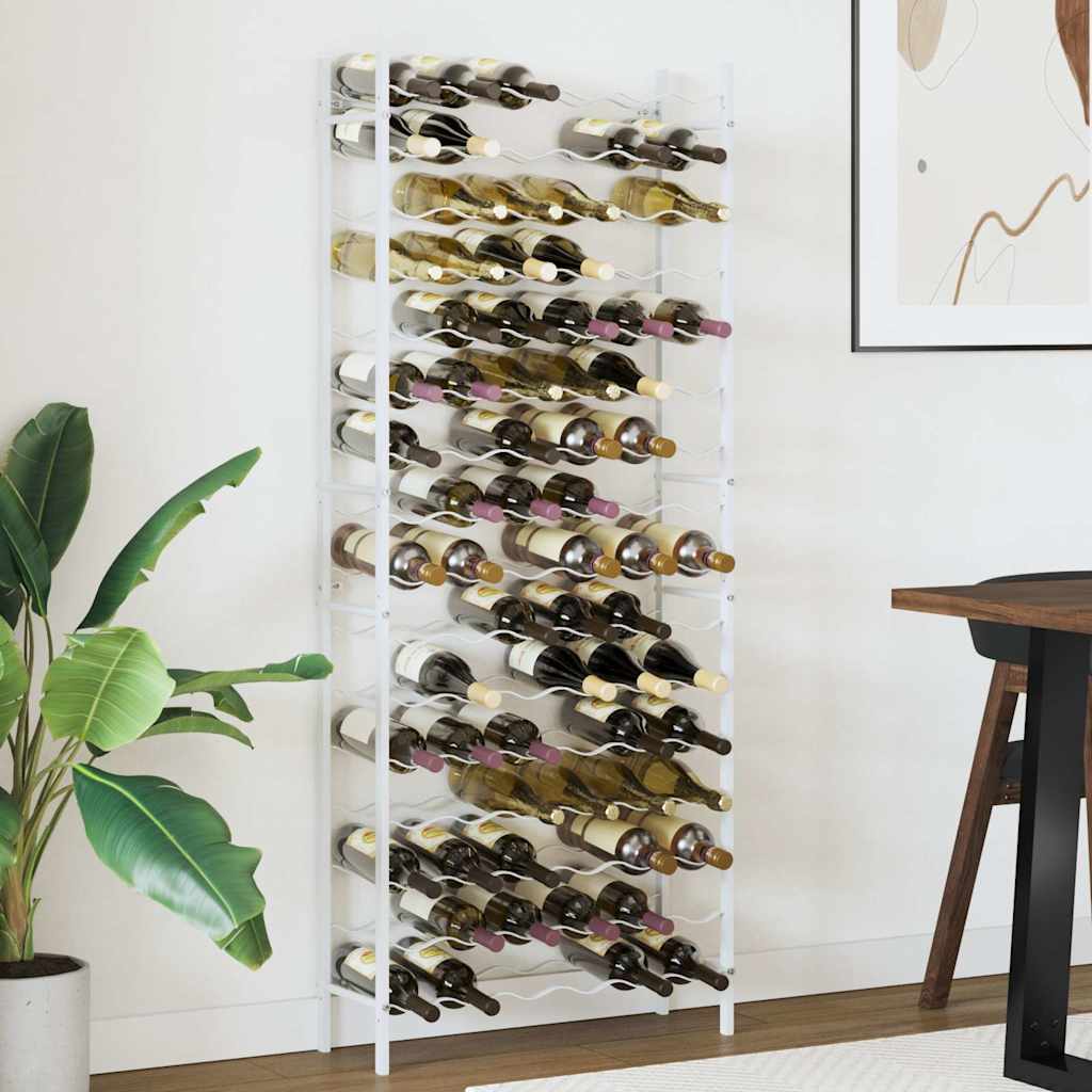 Wine Rack for 96 Bottles White Metal