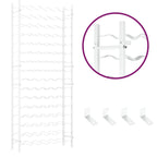 Wine Rack for 96 Bottles White Metal