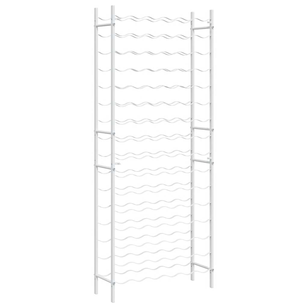 Wine Rack for 96 Bottles White Metal