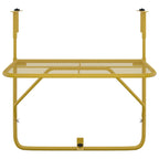 Balcony Table Gold 60x40 cm Steel