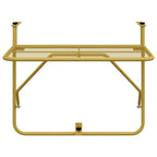 Balcony Table Gold 60x40 cm Steel
