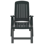 Folding Sun Lounger Polypropylene Green