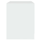 Bedside Cabinet White 45x34.5x44.5 cm Engineered Wood