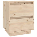 Bedside Cabinets 2 pcs 40x35x50 cm Solid Wood Pine