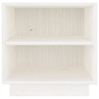 Bedside Cabinet White 40x34x40 cm Solid Wood Pine