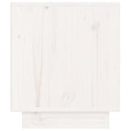 Bedside Cabinet White 40x34x40 cm Solid Wood Pine