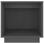 Bedside Cabinets 2 pcs Grey 40x30x40 cm Solid Wood Pine