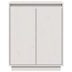 Sideboard White 60x34x75 cm Solid Wood Pine