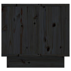 Bedside Cabinets 2 pcs Black 35x34x32 cm Solid Wood Pine