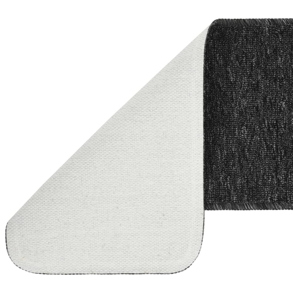 Anti Slip Stair Mats 15 pcs 60x25 cm Anthracite Rectangular