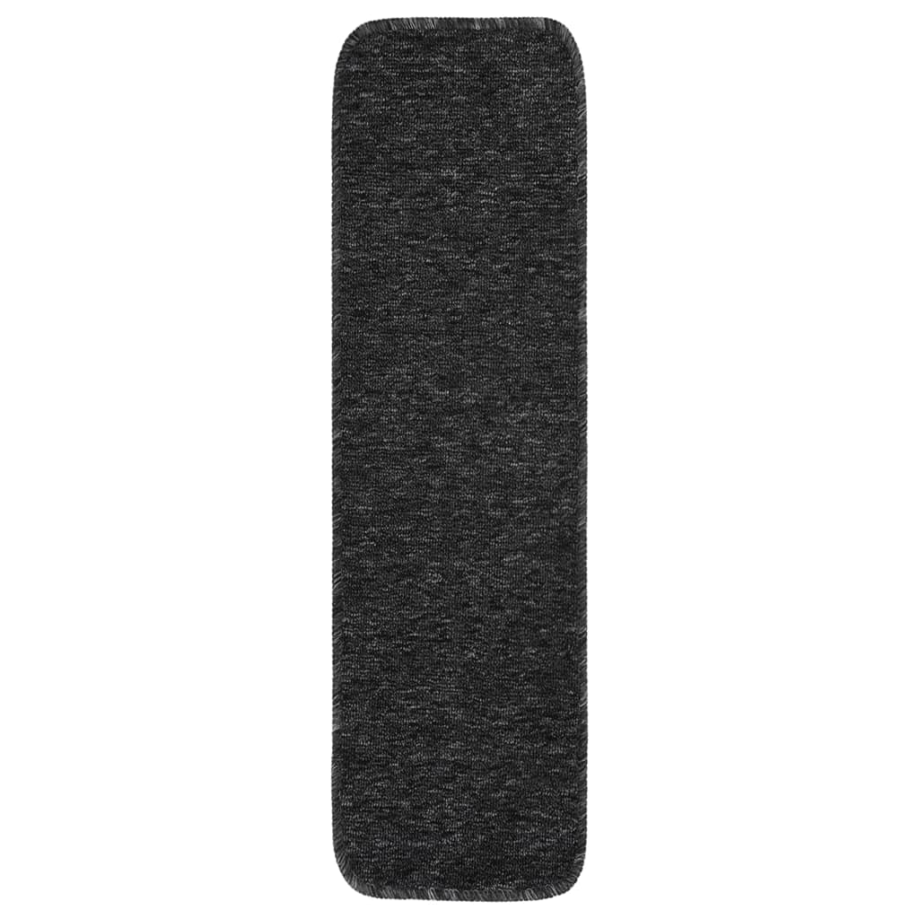 Anti Slip Stair Mats 15 pcs 75x20 cm Anthracite Rectangular