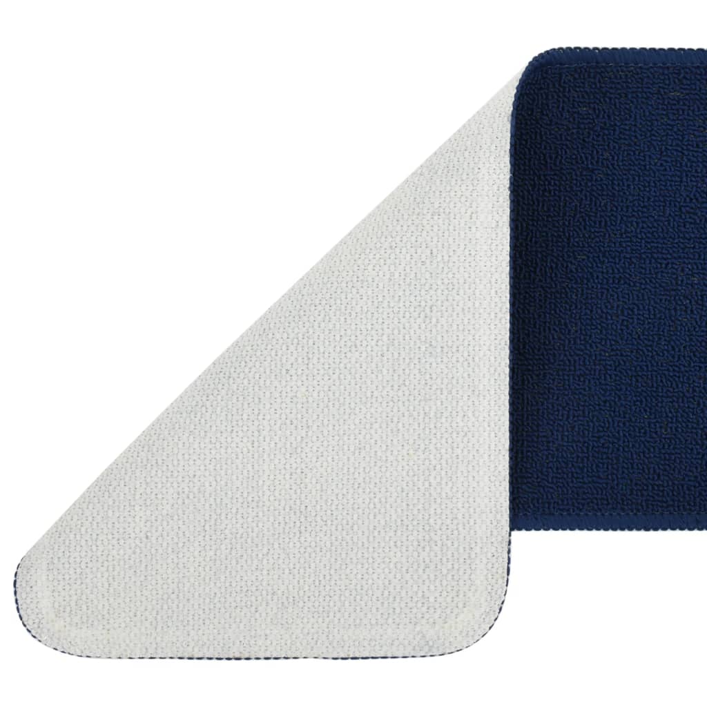 Anti Slip Stair Mats 15 pcs 60x25 cm Navy Blue Rectangular