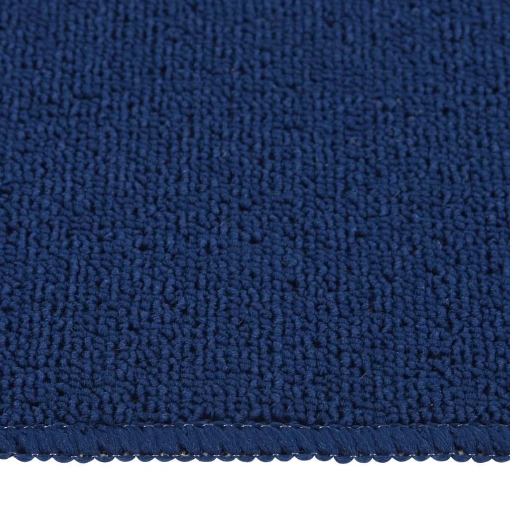 Anti Slip Stair Mats 15 pcs 75x20 cm Navy Blue Rectangular