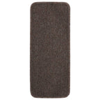 Anti Slip Stair Mats 15 pcs 60x25 cm Brown Rectangular