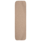 Anti Slip Stair Mats 15 pcs 75x20 cm Beige Rectangular